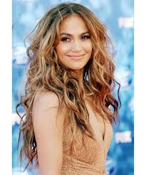 Fabulous Amazing Jennifer Lopez Curly Lace Front Synthetic Hair Wig Kendte Kvinder Frisure