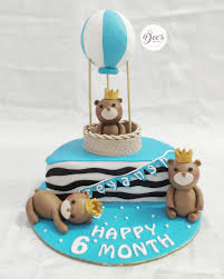 Beautiful 6 month birthday | anniversary cakes. A Cute Little 6 Months Birthday Cake Dee S Bake Studio Facebook