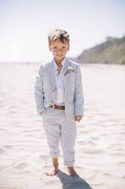 Charming Ring Bearer Photos From Real Weddings Beach Wedding Attire Beach Wedding Wedding Suits