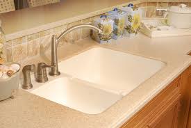 integrated sink with quartz countertop