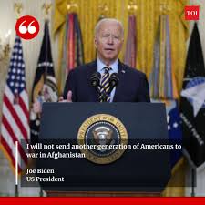 Republicans are expected to hammer biden on afghanistan in the coming weeks and months as they try to capture both chambers of congress next year during the midterm elections. Joe Biden Says Us War In Afghanistan Will End August 31 Times Of India