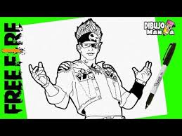 Fre fire para colorear : Personajes De Free Fire Para Dibujar A Lapiz