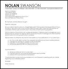 Activity Director Cover Letter Sample Cover Letter Templates Examples