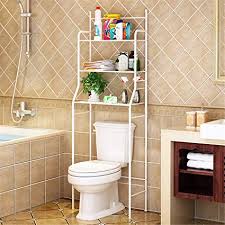 Optimiser les rangements autour des toilettes avec ces. Meuble De Rangement Au Dessus Des Toilettes Meuble Wc Rangement 45 26 165cm En Acier Charge Maximale 30kg Avec Crochet Et Porte Mouchoirs Blanc Amazon Fr Cuisine Et Maison