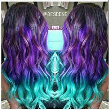 Purple Turquoise Blue Ombre Dyed Hair Purple Hair Dyed Hair Dyed Hair Purple
