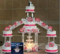 Wedding Staircase Cake Stand With Fountain Fountain Cake Fountain Wedding Cakes Wedding Cake Stands