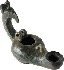 Diagram of oil lamp features (westenholz, 2004). Ca 400 600 Ad Late Roman Early Byzantine Bronze Oil Lamp Ma Shops