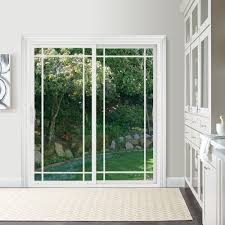 Jeld Wen 72 In X 80 In V 4500 Contemporary Black Finishield Vinyl Right Hand 9 Lite Sliding Patio Door W White Interior Thdjw155900504 The Home Depot Sliding Patio Doors Exterior Patio Doors Glass Doors