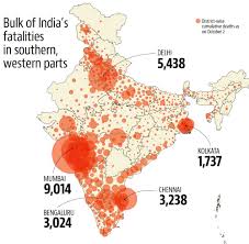 A detailed country map shows the extent of the coronavirus outbreak, with tables of the number of cases by state and district. How Covid 19 Has Taken A Toll On India S Districts Hindustan Times