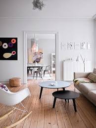 Danish Apartment With Touches Of Color Interior Home White Interior