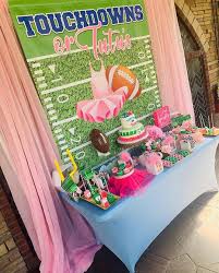 Woo Em On Instagram Touchdowns Or Tutus Gender Reveal Kandk Sweetevents I Tutus Gender Reveal Gender Reveal Party Theme Gender Reveal Party Decorations