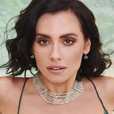 Platinum Five Strand Aquamarine Diamond Gumdrop Draped Necklace