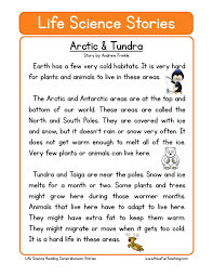 Science worksheets listed by specific topic area. This Reading Comprehension Worksheet Arctic Tundra Is For Teaching Reading C Science Reading Reading Comprehension Worksheets Science Reading Comprehension