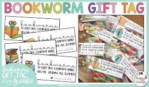 I've also included the gift tags as a freebie for you! Student Gifts Bookworms Gift Tags Editable Freebie The Hungry Teacher