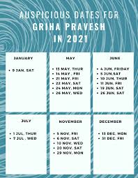 Hindu calendar 2021 is a conventional method to measure time. Auspicious Dates For Housewarming In 2021 Roofandfloor Blog