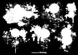 White Paint Splatter Vectors Paint Splatter Painting White Paints