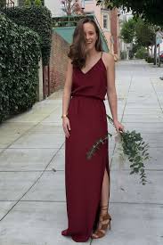 The V Neck Cinch Gown Bridesmaid Dresses Marsala Burgundy Bridesmaid Dresses Long Long Bridesmaid Dresses