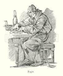Dickens character: Fagin stock image
