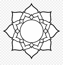 Download it free and share it with more people. Line Art Clipart Flower Pattern Open Lotus Flower Drawing Png Download 104266 Pinclipart
