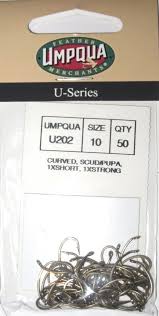 Umpqua Hooks Curved Scud Pupa U202 Size 18