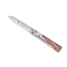 Ancien couteau de poche de collection pradel, manche vernis noir et gris. Couteau Claude Dozorme Pradel Kotibe 11cm Inox