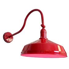 Red Gooseneck Barn Light Aql Barn Lighting Sign Lighting Lights