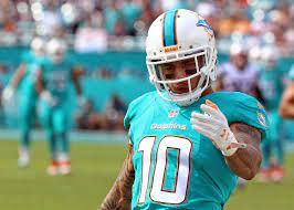 Jan 3 2016 Miami Gardens Fl Usa Miami Dolphins Wide Receiver Kenny Stills 10 Reacts During A Game Agains Dolphins Miami Dolphins Miami Dolphins Football