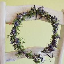 Kranz Aus Rosmarin Und Lavendel Hochzeitskranze Lavendel Lavendel Hochzeit