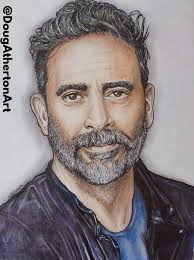 My charcoal drawing of Negan Smith From The walking Dead played by tthe  brilliant Jeffrey Dean Morgan.**