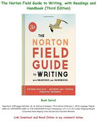You can also purchase this book from a vendor and ship it to our address: Read Pdf The Norton Field Guide To Writing With Readings And Handbook Third Edition For Any Dev Text Images Music Video Glogster Edu Interactive Multimedia Posters