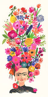 Frida Portrait Kahlo Paintings Mexican Art Prints
