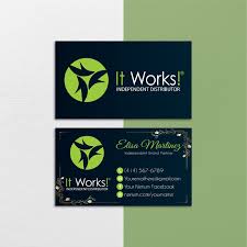 Business cards design with vistaprint: Watercolor Personalized It Works Business Card By Digitalart On