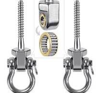 Amazon.com: SELEWARE Heavy Duty Swing Hangers with Bearings, 2-Pack - Stainless Steel Porch Swing Hardware for Patio & Playground, Quiet Swivel Hooks ...