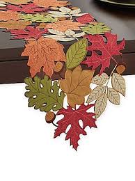 Serene Leaves 36 To 72 Inch Table Runner Chemin De Table Avec Feuilles D Automne 36 A 72 Pouces Affiliat Decoration Automne Chemins De Table Nape De Table