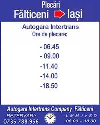 Drumul spre iasi il poti face fie de la autogara intertranas, fie cu trenul. Curse IaÈi FÄlticeni Intertrans Company Rezervari Telefonice