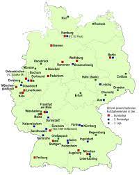Fc nürnberg sc freiburg, arminia bielefeld (je 4 titel) rekordspieler willi landgraf (508) File Fussball Bundesliga Mannschaften Je Ort In Deutschland 2014 2015 Png Wikimedia Commons