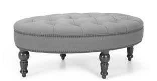 Bouji Oval Ottoman Graphite Grey And Slate Made Com 159 Oval Ottoman Ottoman Luxury House Designs