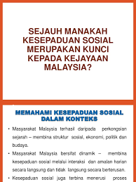 Agar dampak masalah sosial tidak meluas, pencegahan sejak dini perlu dilakukan. Tutorial Kesepaduan Sosial Pptx