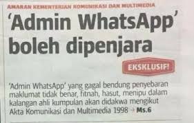Apakah anda mencari file komunikasi template multimedia mp3 atau mp4? Hanya Admin Whatsapp Bakal Dikenakan Tindakan Mcmc Sebenarnya My