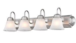 Winston Porter Carsdale Bathroom 4 Light Satin Nickel Vanity Light Reviews Wayfair