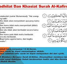 Surah al kafirun transliteration and english translation. Fadhilat Dan Khasiat Surah Al Kafirun