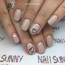 Easy valentine nails with heart nail art designs, ideas, and tutorials. 20 Simple Black Nail Art Design Ideas Blacknails Neutral Nail Art Designs Nail Designs Valentines Valentine S Day Nail Designs