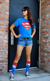 Superwoman Kostum Damen Selber Machen Einfach T Shirt Superwoman Kostum Kostume Damen Kostum Damen Ideen