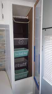 A set of key suggestions to rv closet organizer using bins and multiply your own measurements. 15 Clothes Storage Closet Organization Ideas Rv Inspiration Camper Organization Travel Trailers Travel Trailer Organization Camper Organization