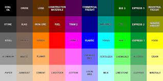 Color codes are ways of representing the colors we see everyday in a format that a computer can interpret and display. Do You Color Code Your Routes And What Colors Do You Use Here S Mine Transportfever