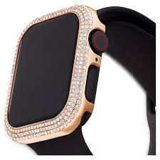 Apple watch is a line of smartwatches produced by apple inc. Sparkling Case Compatible With Apple Watch 40 Mm Rose Gold Tone Swarovski Com