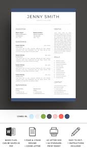 Resume Template Word Modern Clean Cv Resume Design Template Resume Template Word Resume Template