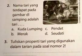 We did not find results for: Tuliskan Properti Tari Yang Digunakan Dalam Tarian Pada Soal Nomor 2 Brainly Co Id
