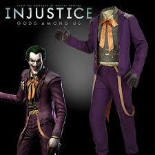 Injustice God Among Us Joker Battle Christmas Outfit Purple Coat Vest Shirt Pants Cosplay Costume In 2020 Joker Cosplay Costume Cosplay Costumes Vest Shirt