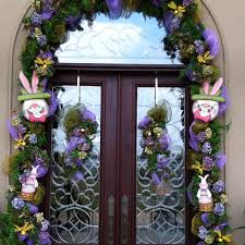 Decorated Your Door For Easter After Easter Remove Easter Decorations And You Have A Beautiful Easter Front Door Easter Decorations Outdoor Easter Porch Decor
